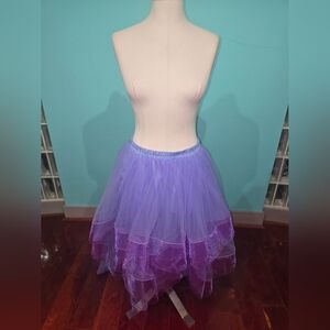 High-Low Tulle Purple Skirt Size Extra Large